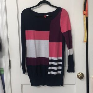 Colorblocked sweater